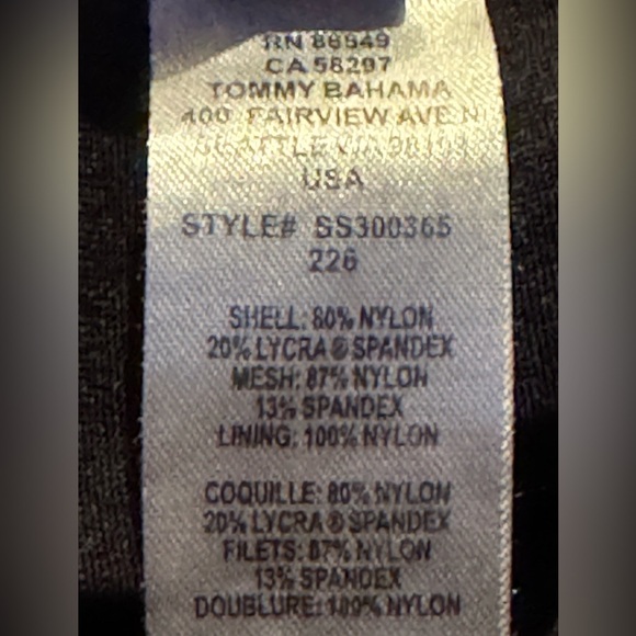 Tommy Bahama Women’s Black Strapless Ruched One-Piece Swimsuit Size 12 - Picture 5 of 7